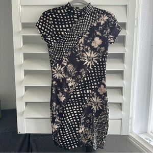 UO Nina Spliced Bodycon Mini Dress